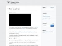 venturehacks.com Webseite Vorschau
