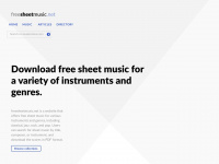 freesheetmusic.net Webseite Vorschau