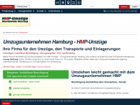 umzug-hamburg.com Webseite Vorschau