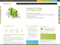 erasmus-entrepreneurs.eu Webseite Vorschau