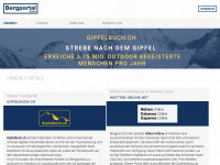 bergportal.ch Webseite Vorschau