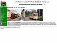 dampf-strassenbahn.de Webseite Vorschau