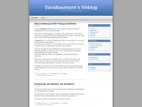 davidbaumann.wordpress.com Webseite Vorschau