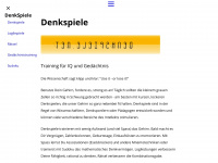 denkspiele.net Webseite Vorschau