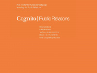 cognito-pr.com Webseite Vorschau