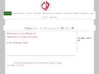 kinder-osteopathie.eu Webseite Vorschau