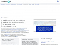 schreibbuero-24.com Webseite Vorschau