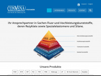 convena-polymers.de Webseite Vorschau