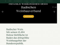 badischer-weinbauverband.de Webseite Vorschau