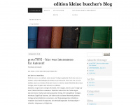 editionkleinebuecher.wordpress.com Webseite Vorschau