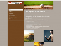 sports-wear.ch Webseite Vorschau