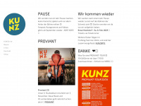 kunzmusik.ch Webseite Vorschau