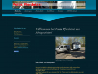 pottis-pferdetaxi.de Webseite Vorschau