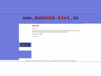 dominik-blei.de Webseite Vorschau
