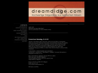 dreamdidge.com Webseite Vorschau