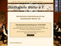 stadtkapelle-wetter.de Webseite Vorschau