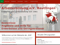arbi-rt.de Webseite Vorschau