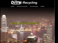 ditron-recycling.de Webseite Vorschau