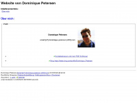 dominique-petersen.com Webseite Vorschau
