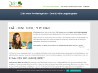 diaet-ohne-kohlenhydrate.net Webseite Vorschau