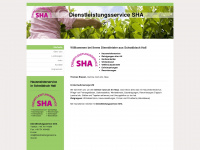dienstleistungsservice-sha.de Webseite Vorschau