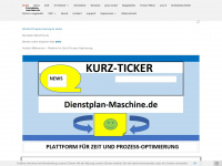dienstplan-maschine.de Webseite Vorschau