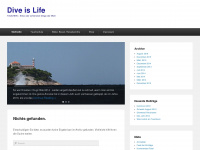dive-is-life.de Webseite Vorschau