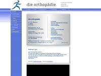 dieorthopaedie.com Webseite Vorschau
