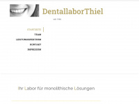 dental-thiel.de Webseite Vorschau