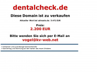 dentalcheck.de Webseite Vorschau