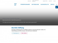 daa-stiftung.de Webseite Vorschau