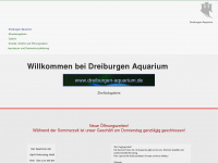 dreiburgenaquarium.de Webseite Vorschau