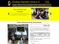 donkey-dancers-unna.de Webseite Vorschau