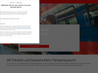 dbfahrplan.com Webseite Vorschau