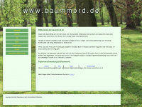 baummord.de Webseite Vorschau