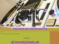 dj-homie.de Webseite Vorschau