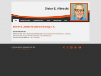 dieter-albrecht.de Webseite Vorschau