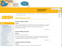 dbsh-thueringen.de Webseite Vorschau