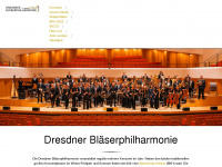 dresdner-blaeserphilharmonie.de Webseite Vorschau