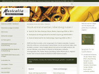 musicalia.de Webseite Vorschau