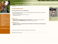 beagle-in-not.de Webseite Vorschau