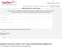 contec-fachuebersetzungen.de Webseite Vorschau