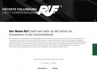 ruf-automobile.de Webseite Vorschau