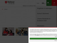 malteser-koeln.de Webseite Vorschau