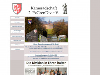 kameradschaft-zweite-division.de Webseite Vorschau