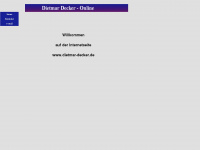 dietmar-decker.de Webseite Vorschau