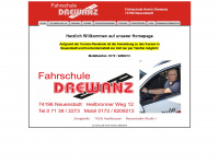 drewanz-fahrschule.de Webseite Vorschau