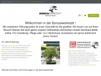 bonsaiwerkstatt.de Webseite Vorschau