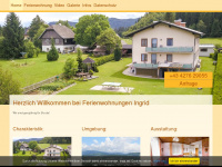 fewo-ingrid.at Webseite Vorschau