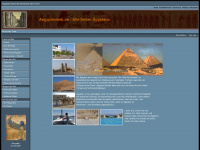 aegyptenweb.de Webseite Vorschau